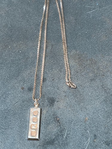 Hallmarked silver ingot - , on