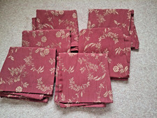 Marks and Spencer Cushion Covers only. x 6 Red Floral