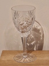 Discontinued Thomas Webb Crystal Wine Glass  15cm No Chip Or Cracks