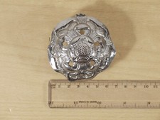 British Police Metal Rose Top For Custodian Helmets Collector VGC