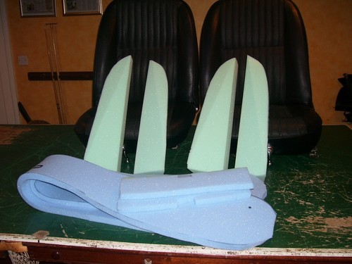 Triumph stag seats - stag, bolster