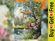 Blooming Riverbank Bliss 5"x7"