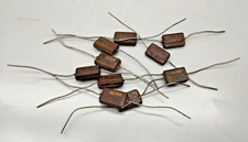 QUANTITY  OF 10  VINTAGE  DUBILIER  510 pF   350V  MICA  CAPACITORS  TYPE  635
