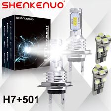 For Volvo BMW Audi Ford H7 Xenon White Headlight Bulbs 501 Led Side Light Bulbs