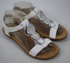 Ladies Rieker White & Silver