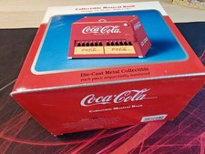 Coca Cola Collectible Musical Coin Bank Cooler model. 1997