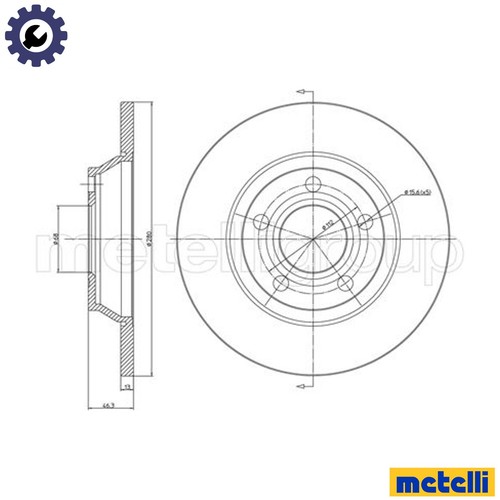 Brake disc 0392c for - 2x,