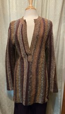 2 Pc Missoni ITALY Nordstrom Sweater Tunic Dress & Saks Fifth Knit Pant 8 Purple
