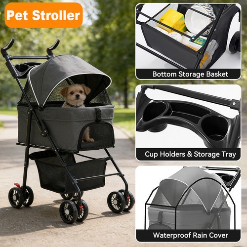 Pet stroller dog cat - pet,