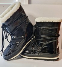 Rubber Duck Low Arctic Joggers Women's Black Snow Boots - Size EU 37 / UK 4