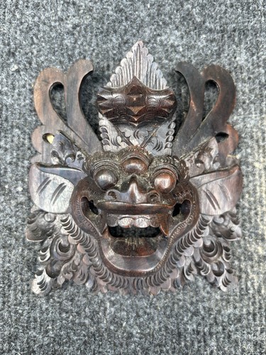Vintage balinese barong mask - balinese,