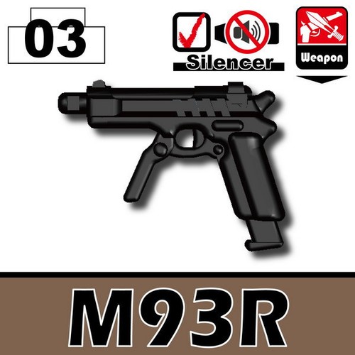 M93r black machine pistol - black,