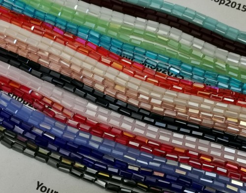 Cut glass crystal beads - 50,