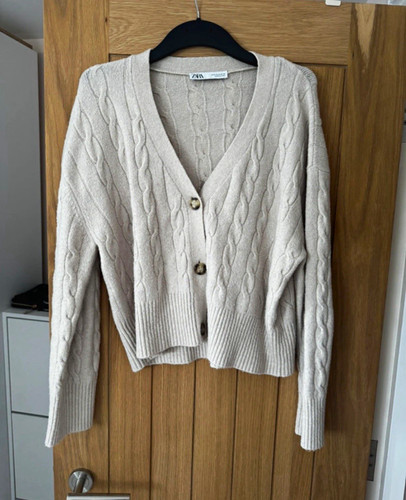 Zara beige cable knit - zara, cable-knit