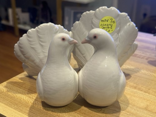 Lladro porcelain kissing doves - lladro,