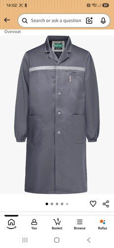 Mens laboratory coat viz - mens, hi