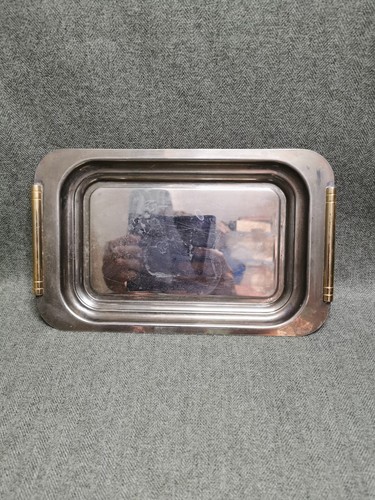 Vintage silver plated tray - plated, art
