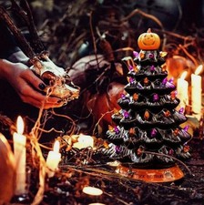 Resin Pumpkin Tree Home Party