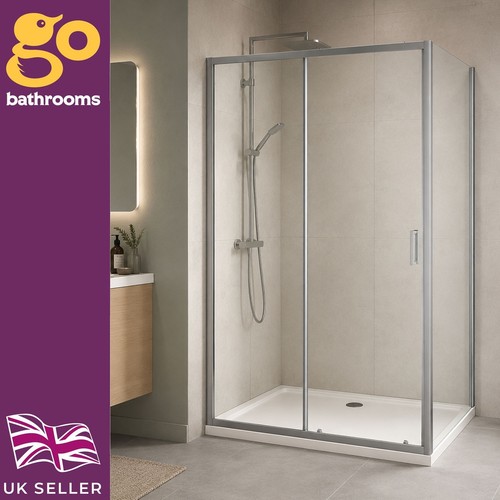 Chrome sliding shower - chrome,