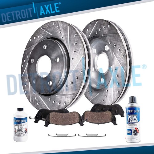 Front drilled rotors - front,