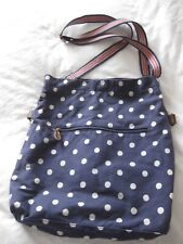 Cath Kidston Navy Spot Crossbody Material Bag