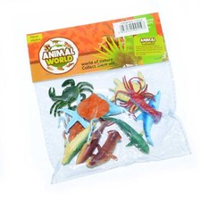 12 Plastic Ocean Animals Figures Sea Creatures Toys Party Bag Fillers Loot Goody