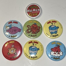 Set of 7 Vintage Mr Men Pin