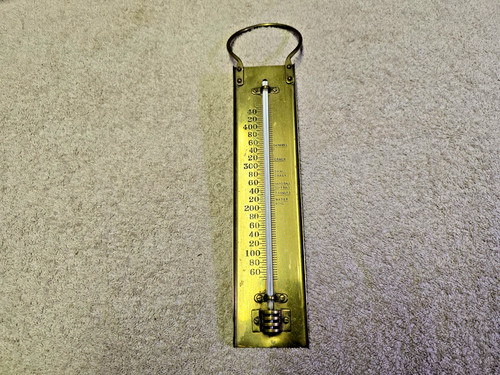 Brass kitchen thermometer - kitchen,