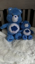 Care Bear Grumpy Bears Cry Tears 2014 Big & Small Great Condition X 2 Rare Bears
