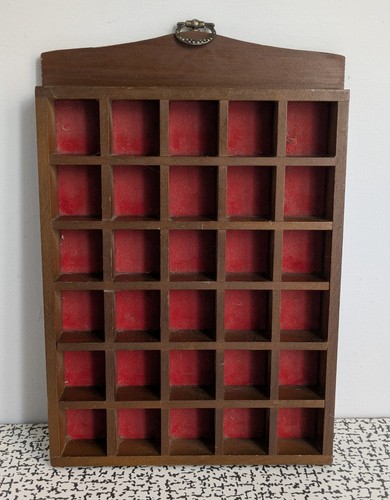 Vintage wooden curio shelf - curio, 30