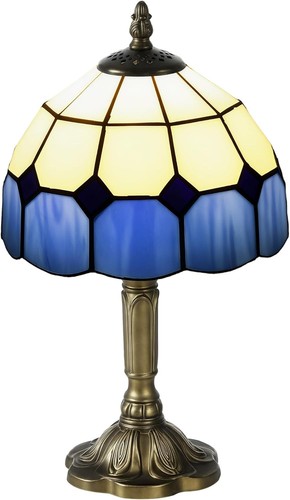 Stained glass table lamp - glass,