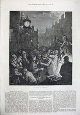 Old Antique Print 1876 New