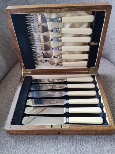 Vintage fish knife and fork - 6,