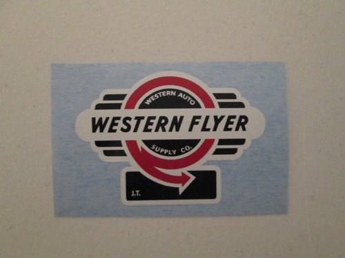 Western flyer tricycle badge - flyer,