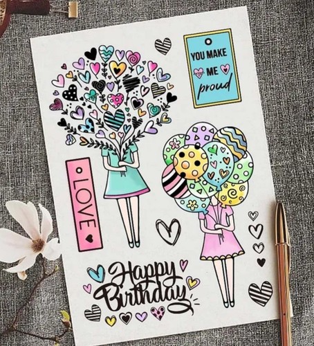 Clear stamps lady transparent - lady,