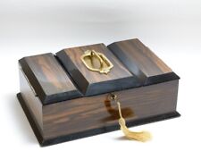 Antique Victorian Large Coromandel Travelling Cigar Box c.1860