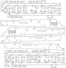 P38 Range Rover roof rack .dxf