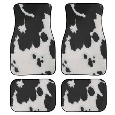 Cow Print Car Floor Mats