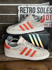 Adidas Originals ® Topanga Grey Orange Suede UK Size 8 2016