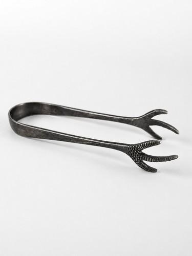 Vintage silver bird claw - bird,