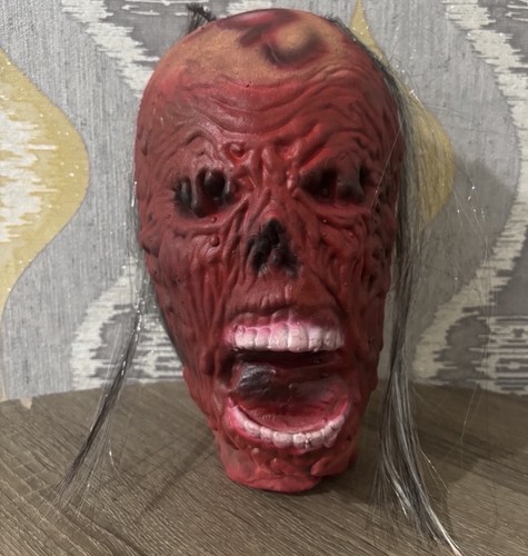 Scary hanging zombie head - scary,