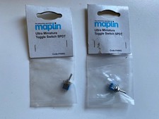 2 Pieces Ultra Miniature Toggle Switch SPDT FH98G Maplin