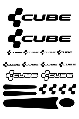 Cube cycle decal set - cycle, set.