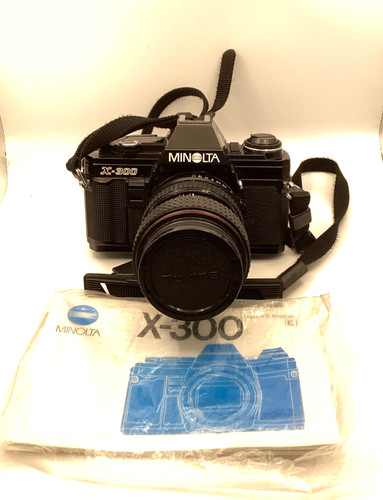 Minolta 300 film camera - film, &