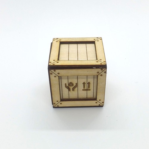 Wooden shipping crate small - wooden,