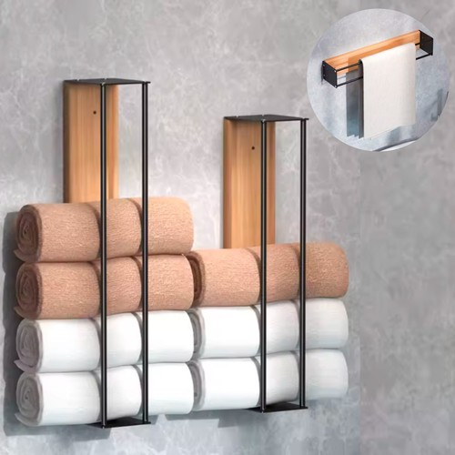 Wall mounted towel rack - wall,