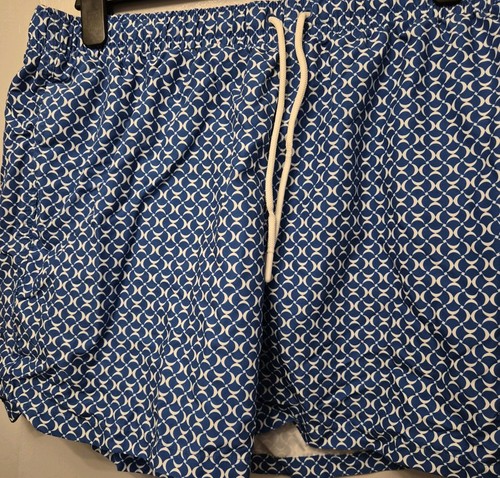Mens blue patterned - patterned, swim
