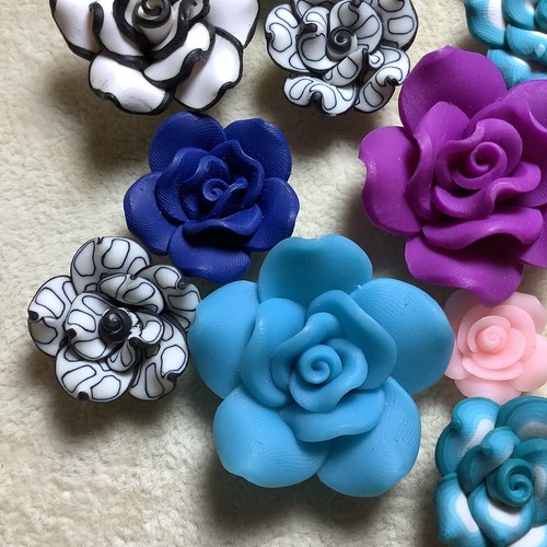 Lovely polymer clay bead - polymer,