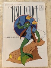 Fish Police #1 2nd print 1986 Fishwrap Productions  - B&W Indie Comic Book