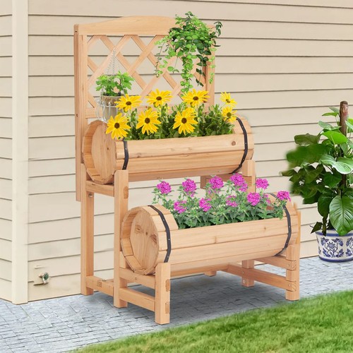 Wooden raised garden bed - wooden,